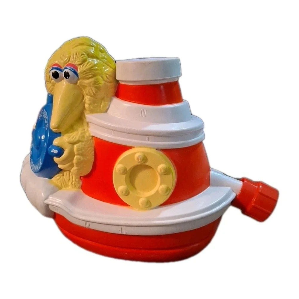 Vintage Hasbro 1983 Big Bird's S.S. Sprinkle Kids Water Sprinkler Muppets READ